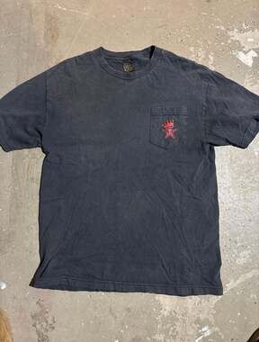 Obey Star Crown Pocket T-Shirt Black Size L